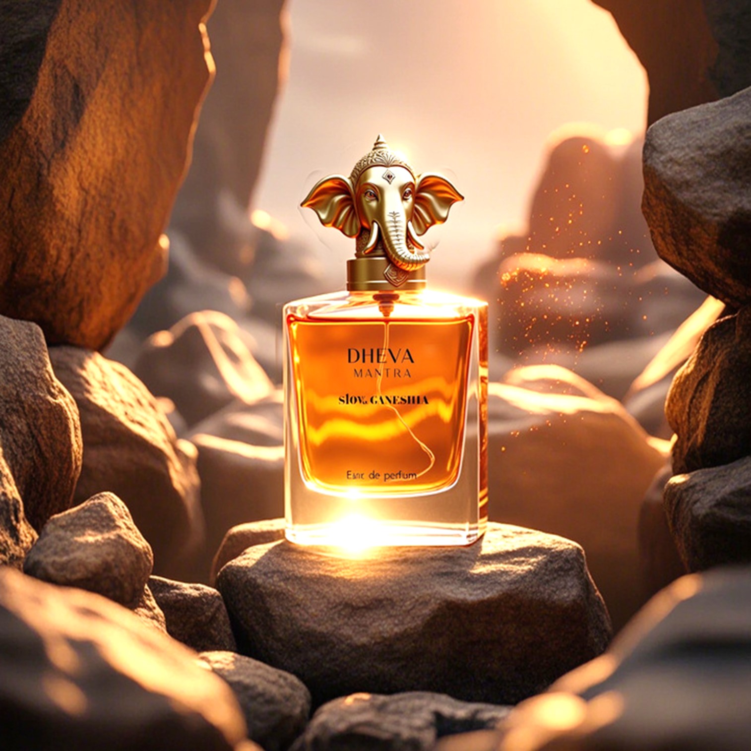 DHEVA MANTRA Eau De Parfum Natural Srpay 50ml น้ำหอมแห่งความสำเร็จความรุ่งเรืองดุจพรแห่งองค์พระพิฆเนศประทาน