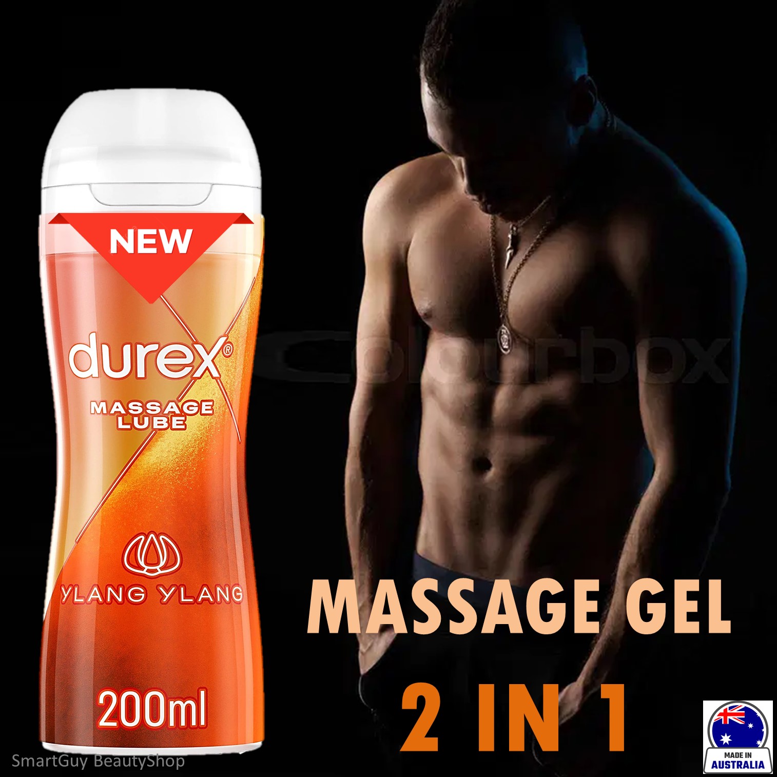 DUREX Play Sensual Massage 2in1 Ylang Ylang 200ml เจลหล่อลื่นเนื้อบางเบาสูตรพิเศษเป็นน้ำมันนวดในตัวสินค้าคุณภาพสูงนำเข้าจากออสเตรเลียของแท้พร้อมส่ง