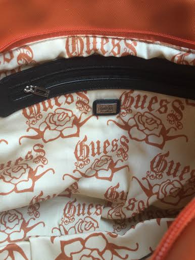 Guess Orange Shopping Bag