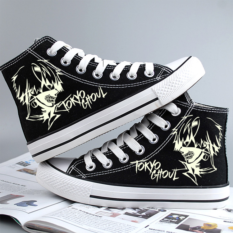 รองเท้าผ้าใบ ลาย Tokyo Ghoul