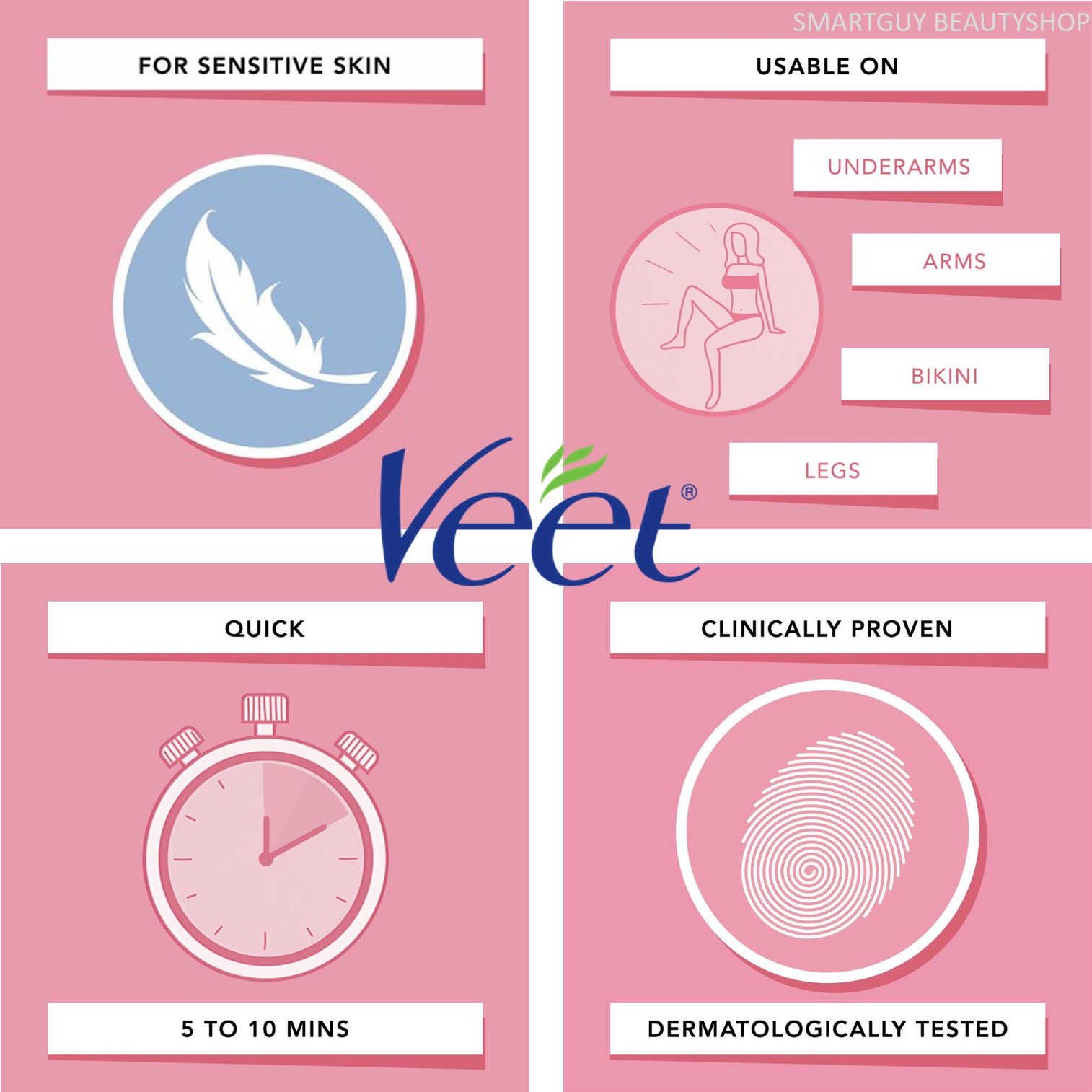 Veet Silky Fresh Hair Removal Cream Touchably Smooth Skin Sensitive Body&Legs 400ml ครีมกำจัดขนสูตรอ่อนโยนพร้อมดูแลผิวด้วยสารสกัดธรรมชาติสินค้านำเข้าจากต่างประเทศ