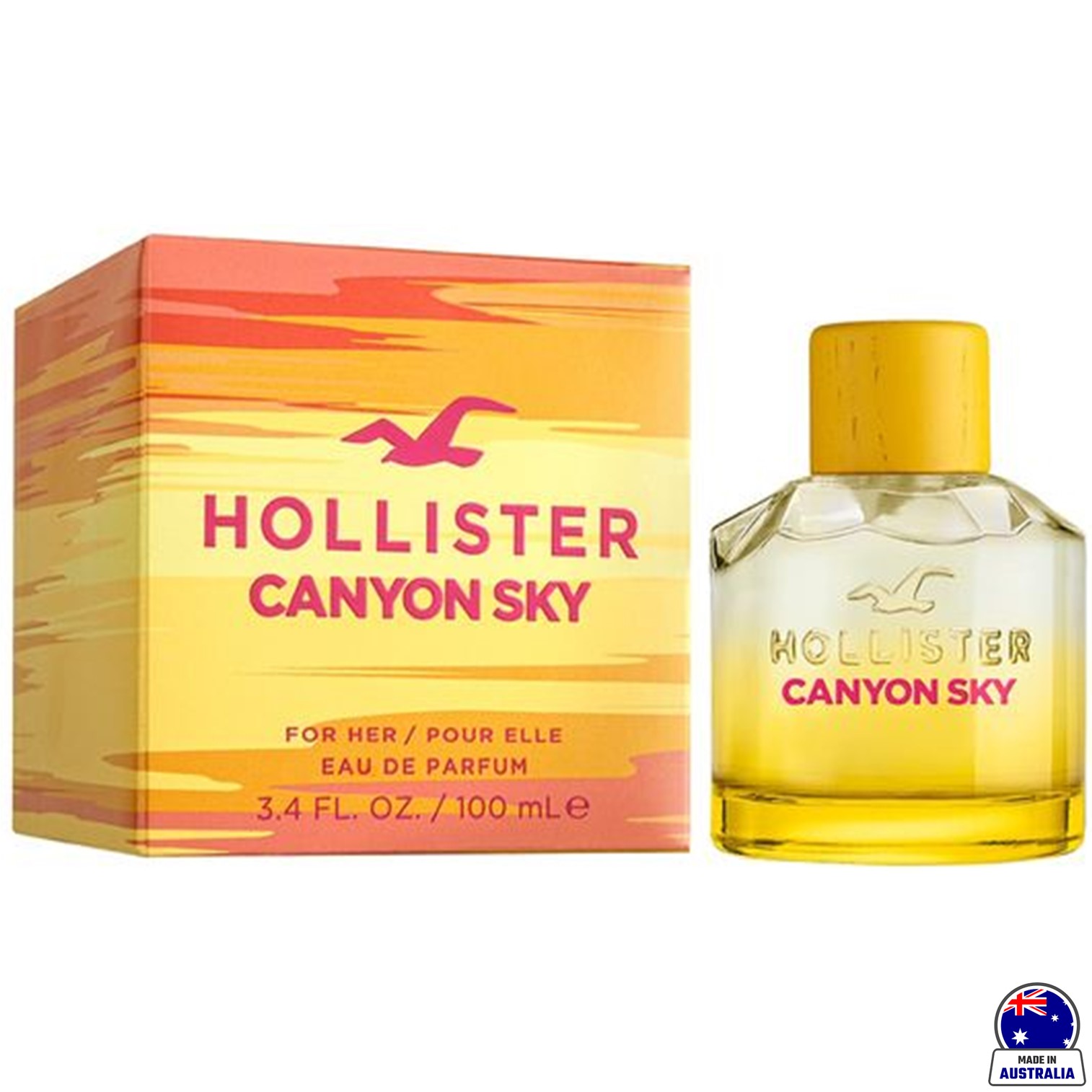 Hollister Canyon Sky For Her Eau de Parfum 100ml น้ำหอมสำหรับผู้หญิงกลิ่นหอมสุดพิเศษสินค้ารับประกันลิขสิทธิ์แท้นำเข้าจากออสเตรเลียพร้อมส่ง