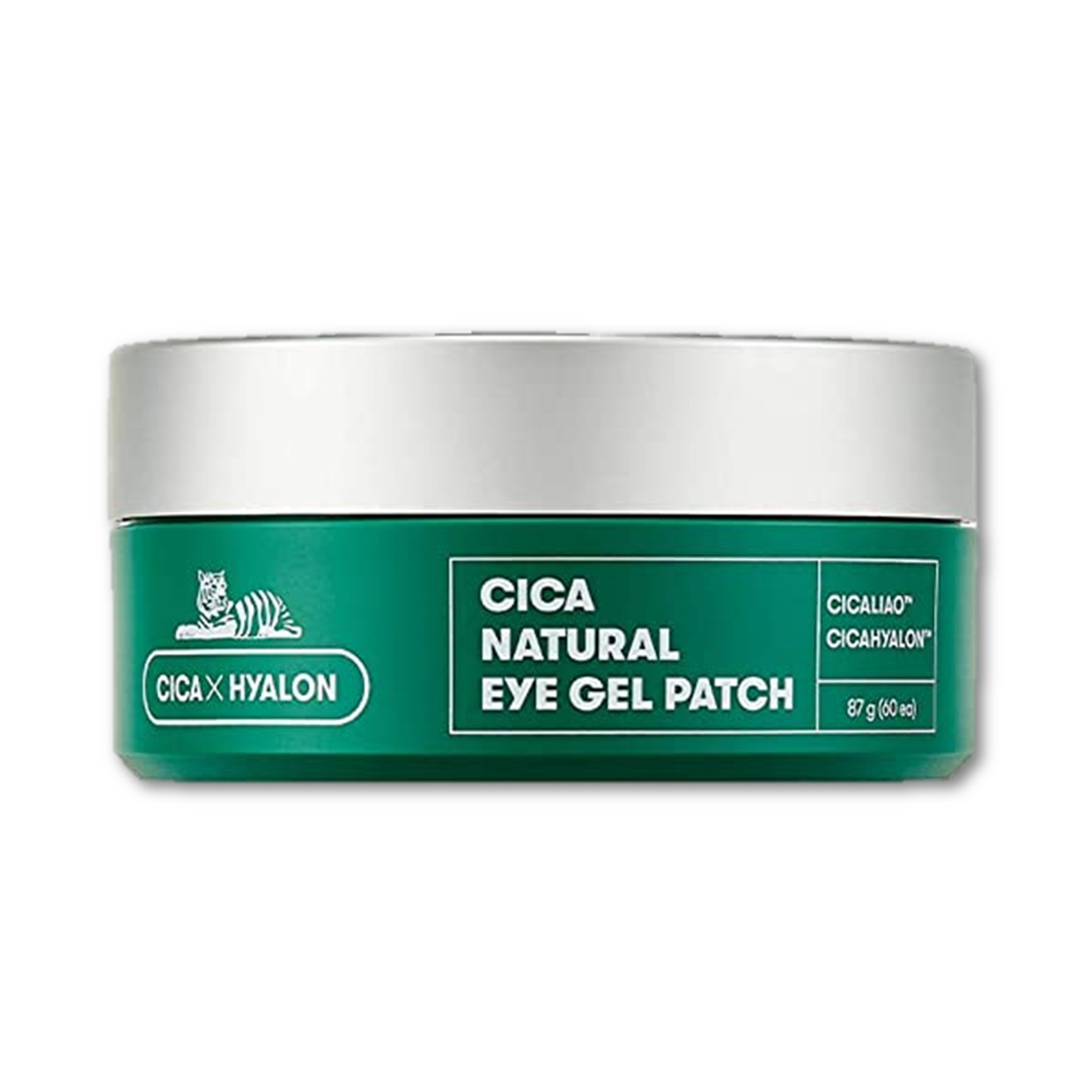 VT CICA Natural Eye Gel Patch 60pcs แผ่นเจลมาส์คบำรุงผิวใต้ตาสูตรสารสกัดใบบัวบกจากเกาหลีของแท้