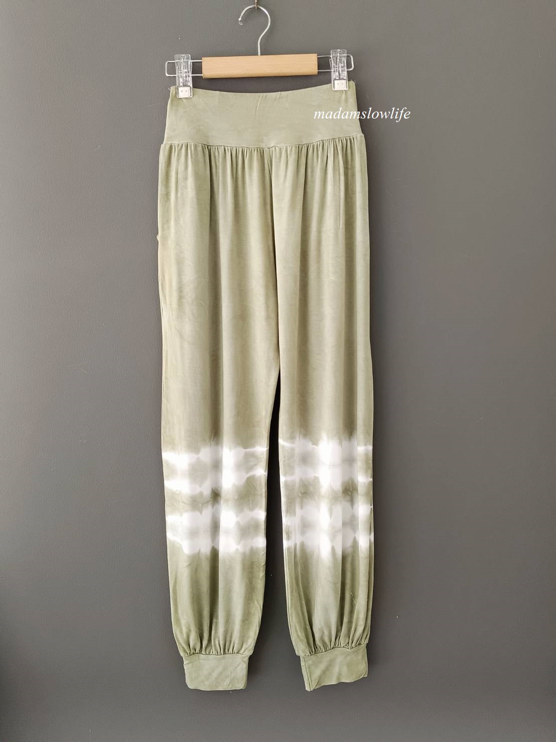 กางเกงขายาวจั้ม มัดย้อมสีปลอดสารพิษ ฟรีไซต์