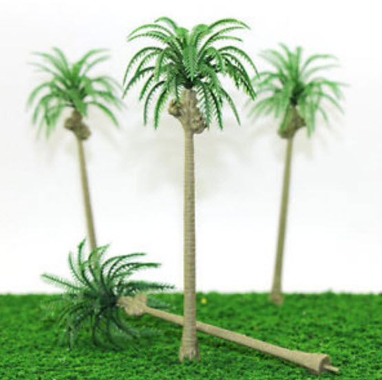 ต้นมะพร้าว สูง 19 ซ.ม. (7.5 นิ้ว) / 5 ต้น