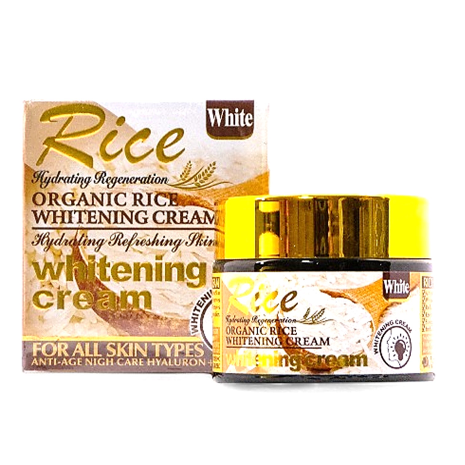 Wokali Organic Rice Anti-Blemish Whitening Cream 50ml ผลิตภัณฑ์ครีมบำรุงผิวหน้าสูตรพิเศษจากสารสกัดธรรมชาติสินค้านำเข้าจากต่างประเทศของแท้พร้อมส่ง