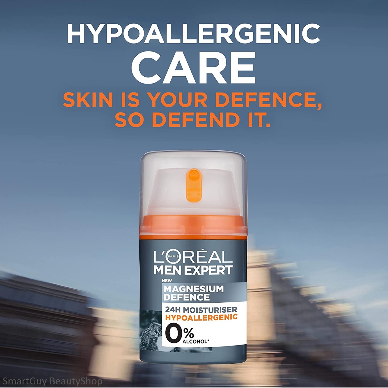 L'oreal Men Expert Magnesium Defence Hypoallergenic 24h Moisturiser 50ml ครีมมอยซ์เจอร์ไรเซอร์บำรุงผิวหน้าผุ้ชายสูตรพิเศษใหม่ล่าสุดจากลอรีอัลปารีส