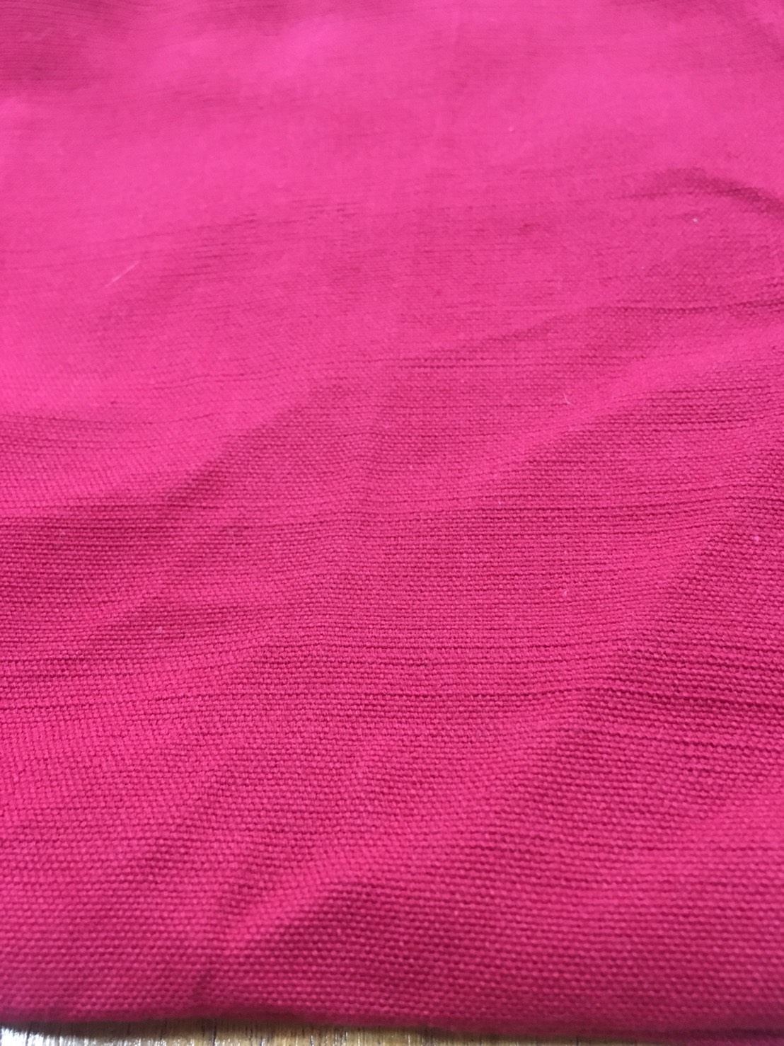 ผ้าทอมือแบ่งขาย สีแดงมะเหมี่ยว25cmX80cm Hand made