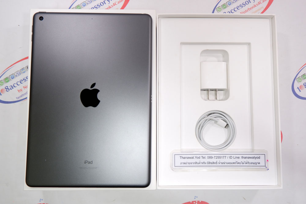 ครบกล่อง iPad Gen 9 64GB Wifi ศูนย์ไทย ไม่รีเฟอร์ แบต 91% แท้เดิมทั้งเครื่อง
