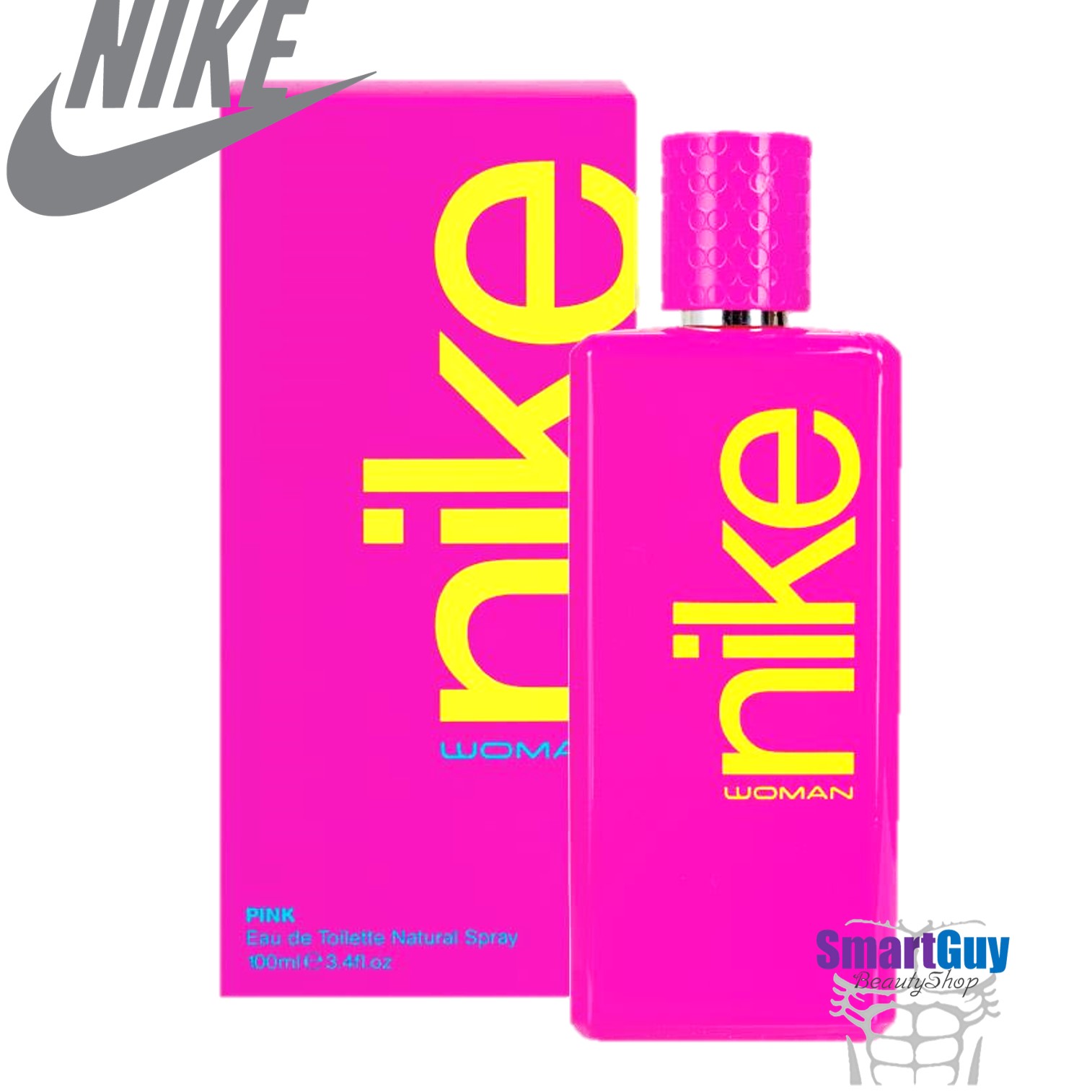NIKE WOMAN PINK Eau De Toilette Natural Spray 100ml. น้ำหอมลิขสิทธิ์ของแท้จากไนกี้สำหรับผู้หญิงกลิ่นใหม่หอมหวานสปอร์ตเกิร์ลผสานความเซ็กซี่น่าค้นหาชวนเข้ามาสัมผัสใกล้ๆ