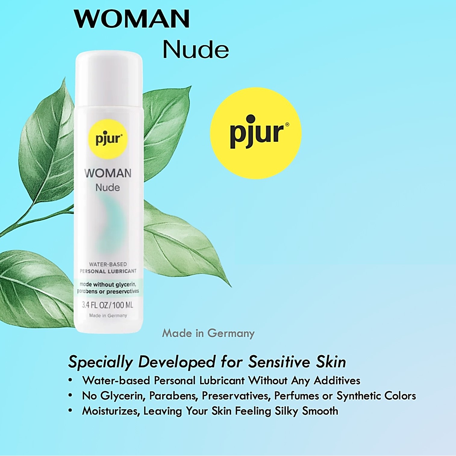 Pjur Woman Nude Water Based Lubricant 100ml เจลหล่อลื่นสูตรน้ำเนื้อบางเบาของแท้นำเข้าจากออสเตรเลียพร้อมส่ง