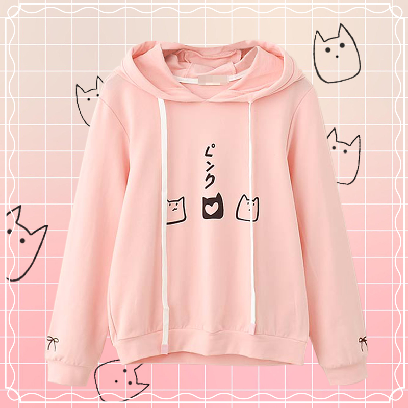 เสื้อแขนยาวสไตล์ญี่ปุ่นน่ารักๆ ลาย BACKYARD CAT