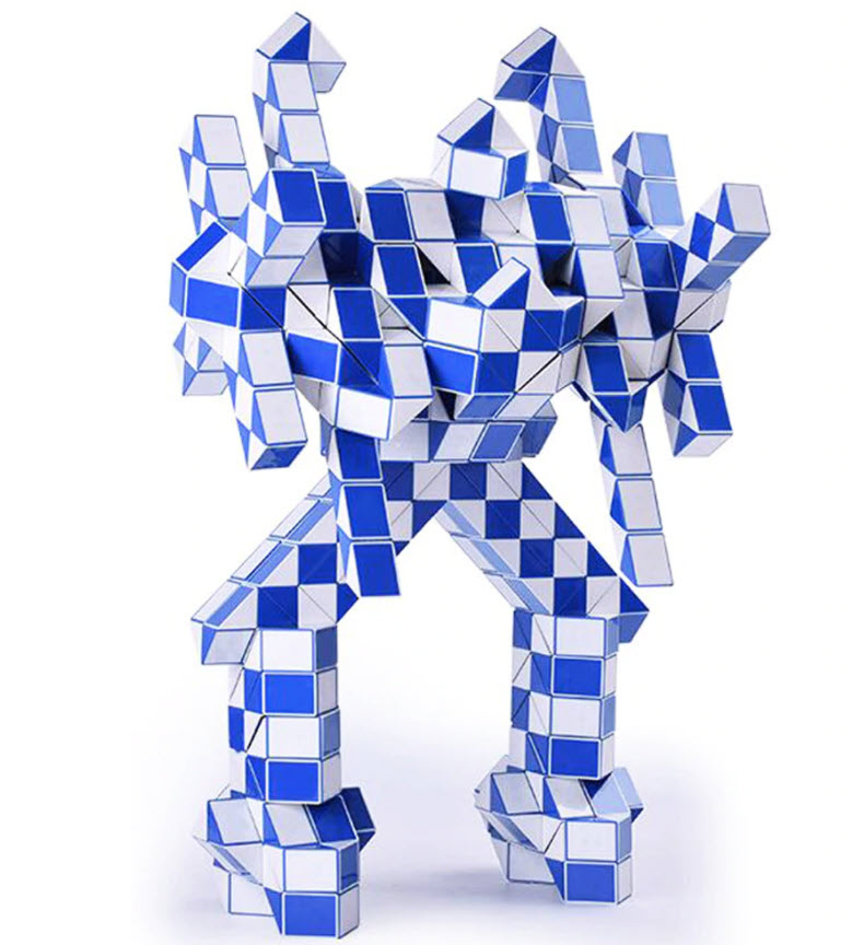 ไม้บรรทัดปริศนา รูบิคงู 48 72 ข้อ Magic Snake Twist Cube Puzzle - Magic Ruler Puzzle 48 72 Segment การศึกษาและเรียนรู้