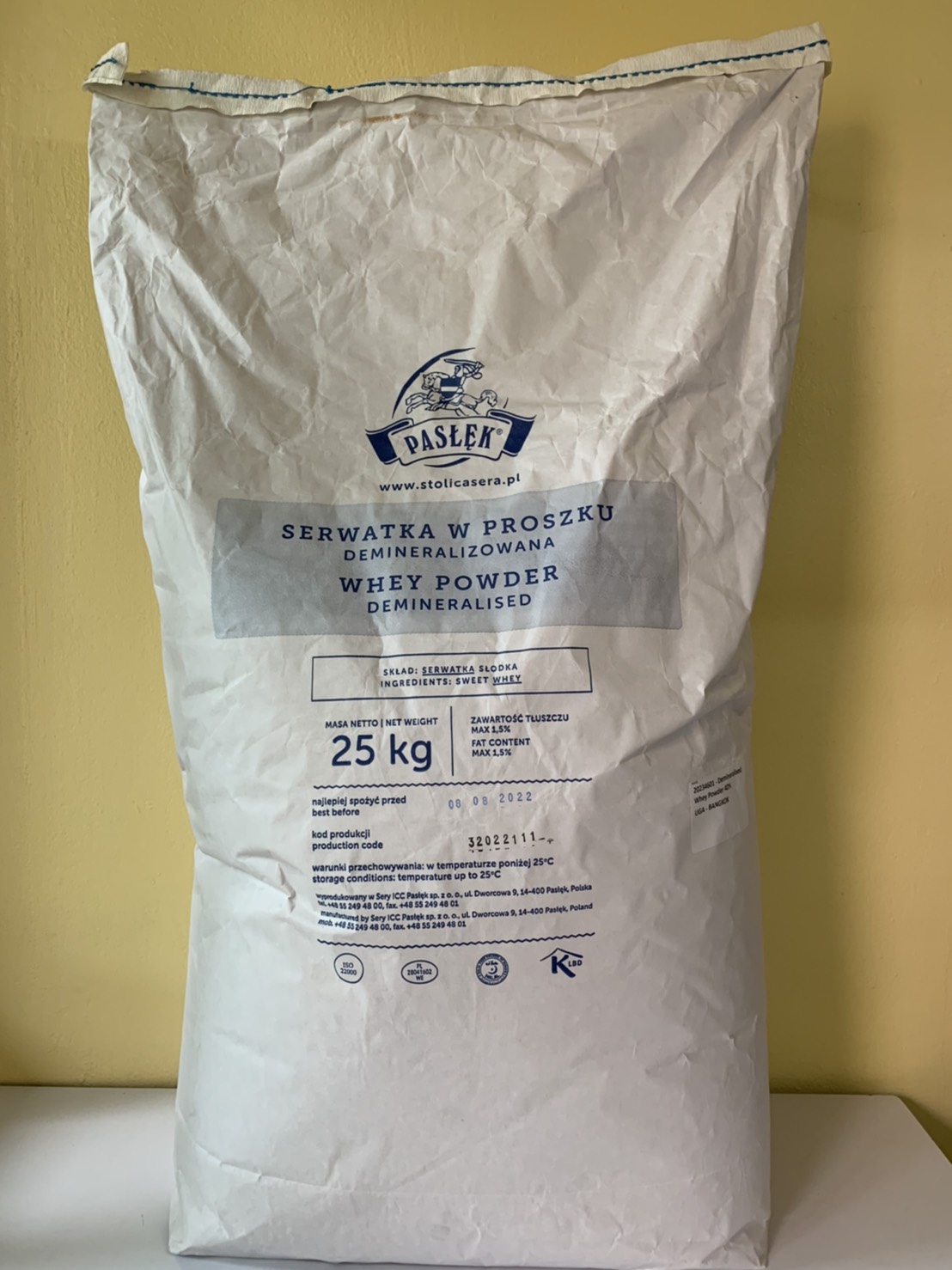 ผงเวย์ โปรตีน สูตรดีไลท์ ผลิตภัณฑ์จากนมสดแท้ สินค้านำเข้า กลิ่นหอมนม (25 กิโลกรัม) ขายยกกระสอบ