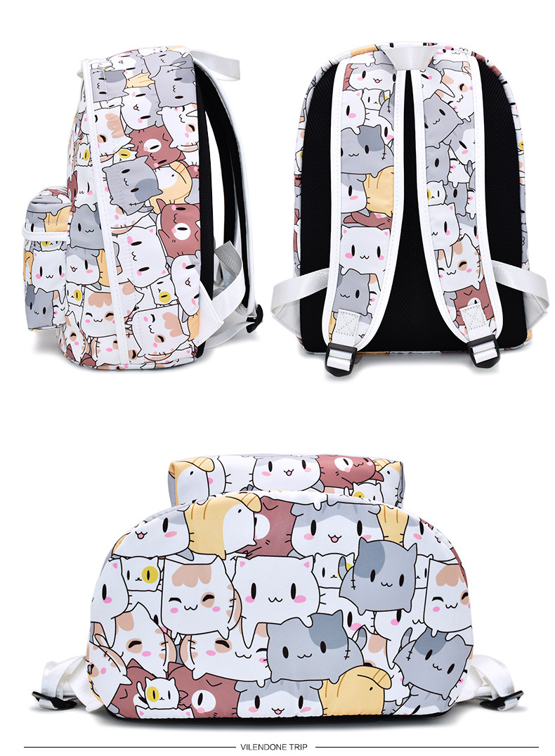 กระเป๋าเป้สะพายหลัง Neko Atsume เกมเลี้ยงแมว