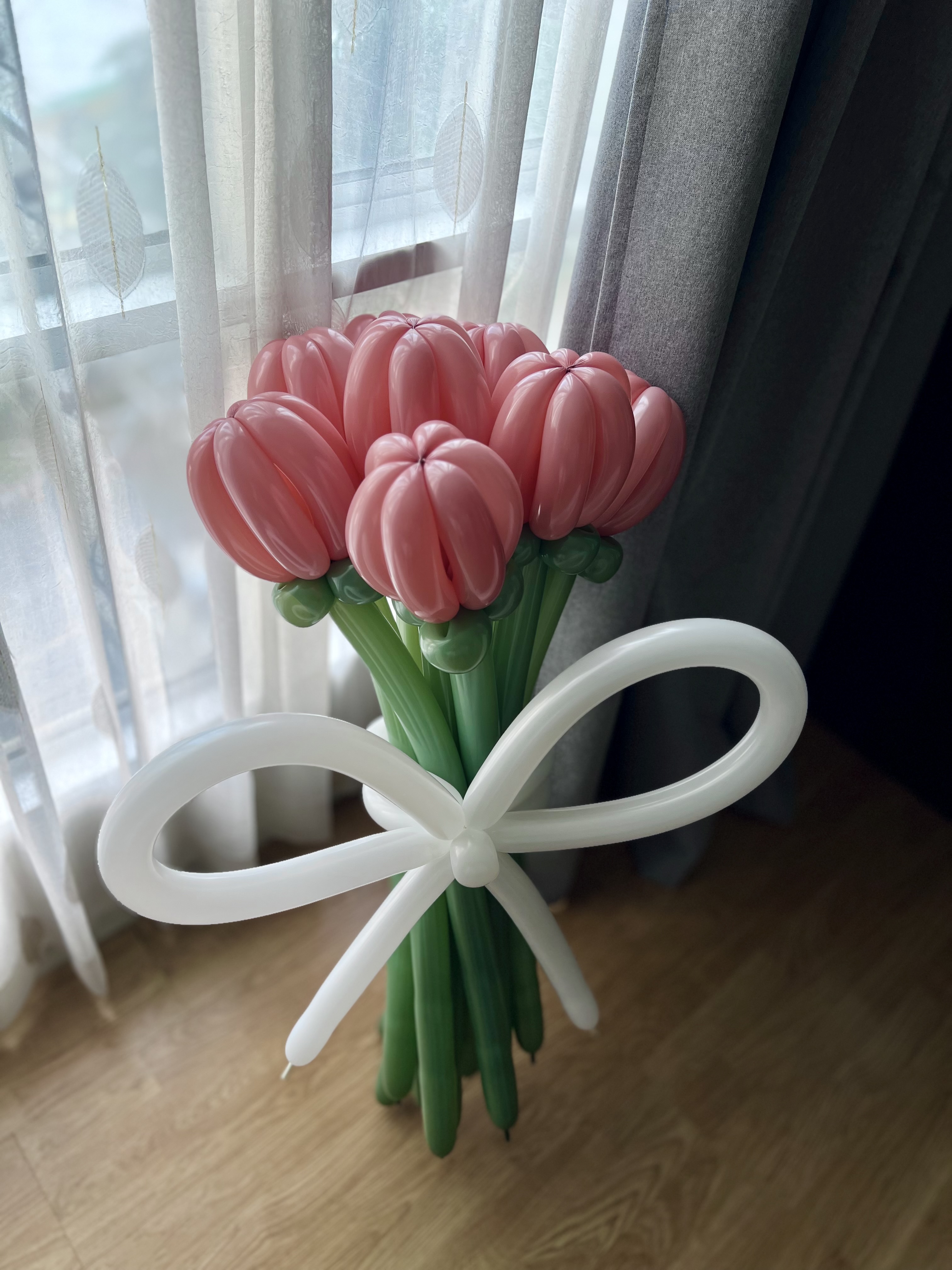 ดอกทิวลิป สีชมพูพาสเทล 10 ดอก