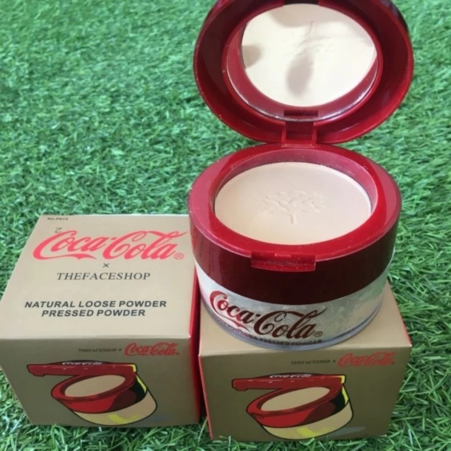 CoCa CoLa x The Face Shop Loose Powder แป้งฝุ่นเนื้อละเอียดบางเบาปกปิดเรียบเนียนรุ่นพิเศษจากเกาหลีของแท้พร้อมส่ง