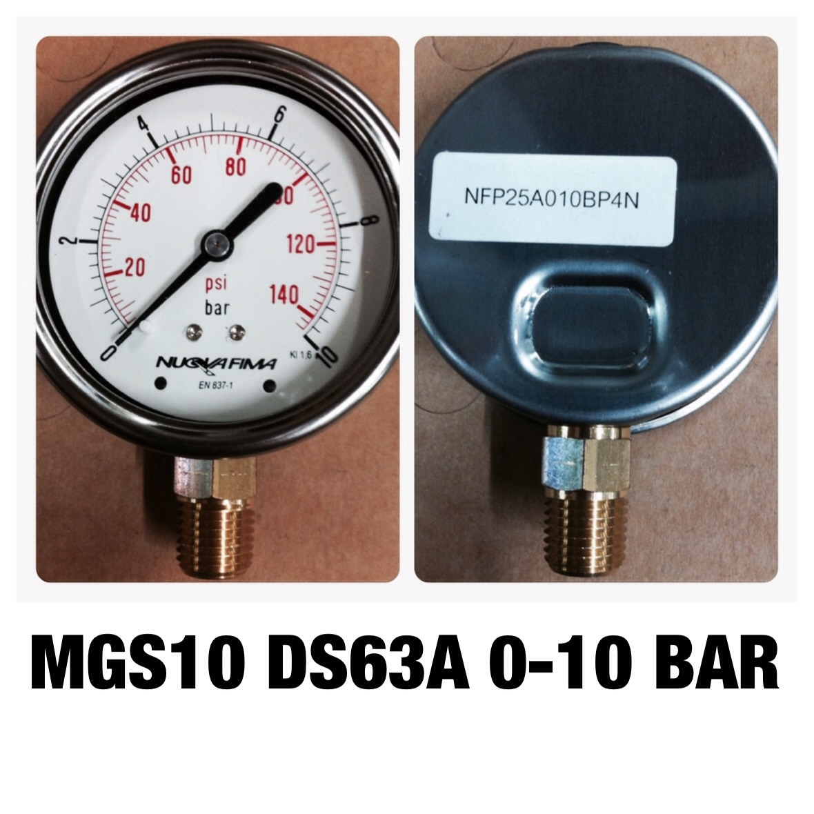"NUOVAFIMA" PRESSURE GAUGE (เกจวัดแรงดัน)