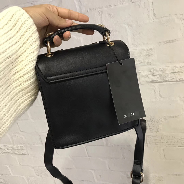 Zara Metallic Bug Detail Crossbody Bag
