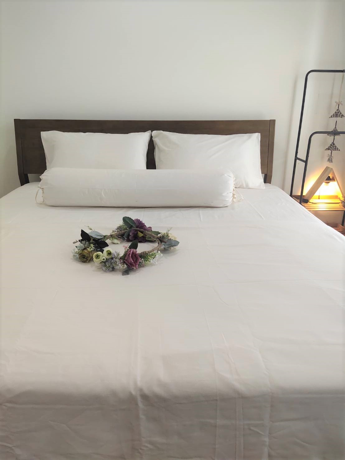 (รับผลิตออเดอร์) ผ้าปูเตียงรัดมุม 1ชิ้น ขนาด3.5ฟุต Organic cotton100%