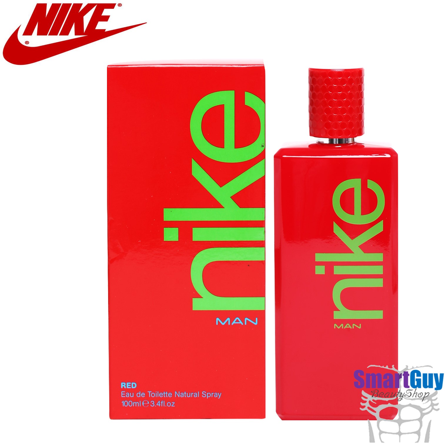 NIKE MAN RED Eau De Toilette Natural Spray 100ml. น้ำหอมลิขสิทธิ์ของแท้จากไนกี้สำหรับผู้ชายกลิ่นใหม่