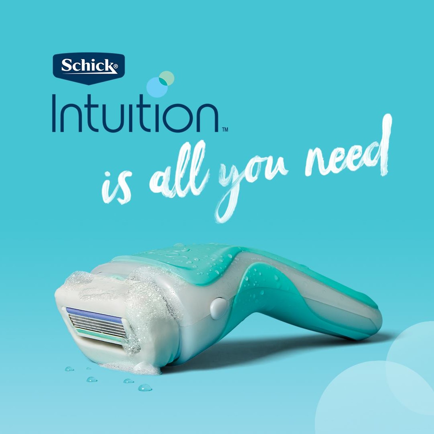 Schick Intuition Sensitive Care Razor with 1 Refill Cartridge and Shower Hanger ชุดมีดโกนกำจัดขนรุ่นพิเศษมาพร้อมก้อนสบู่และใบมีดรีฟิล