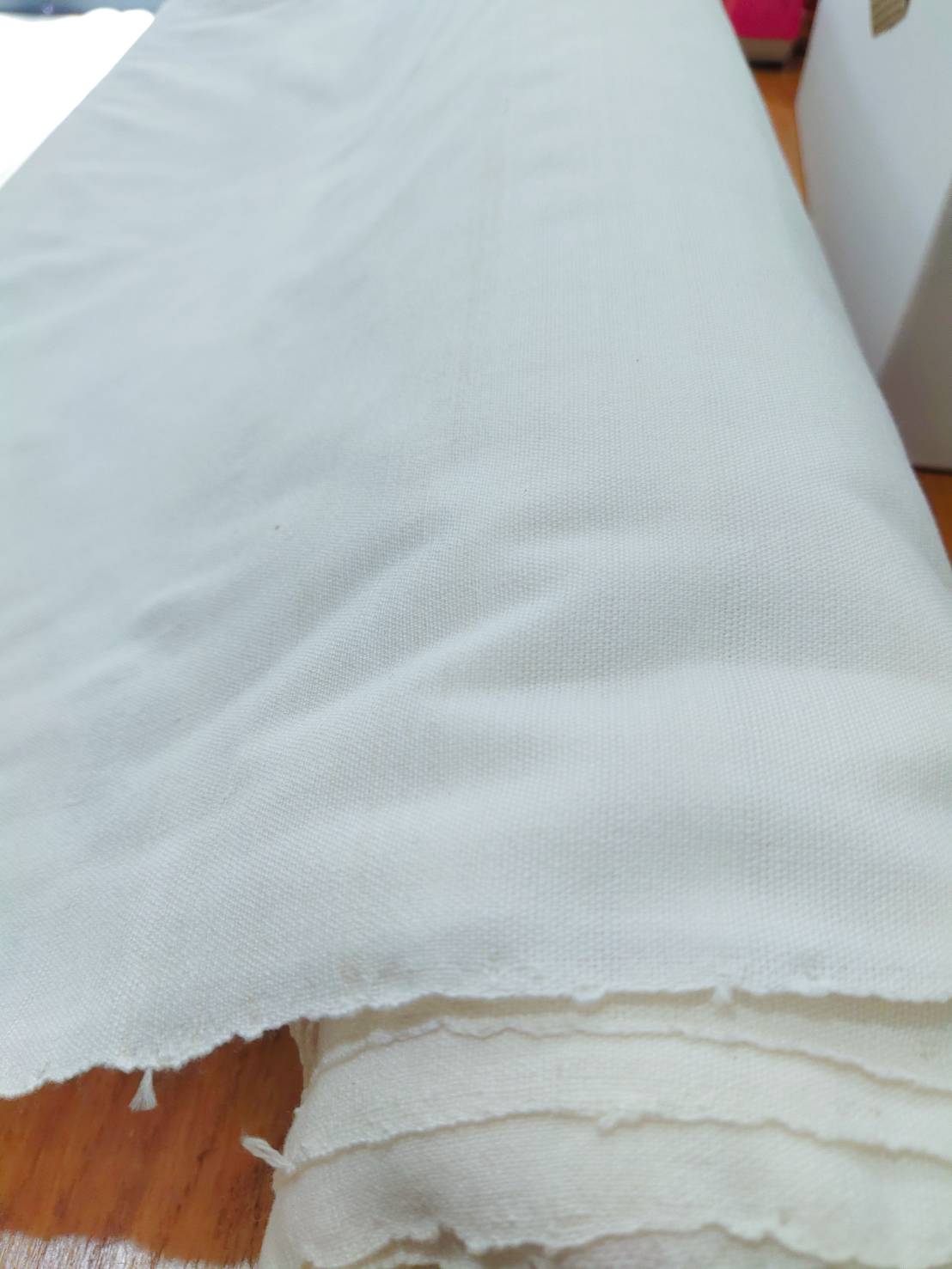 ผ้าฝ้ายทอมือ Cotton Fabric Hand Weaved กว้าง71cm*90cm Hand made