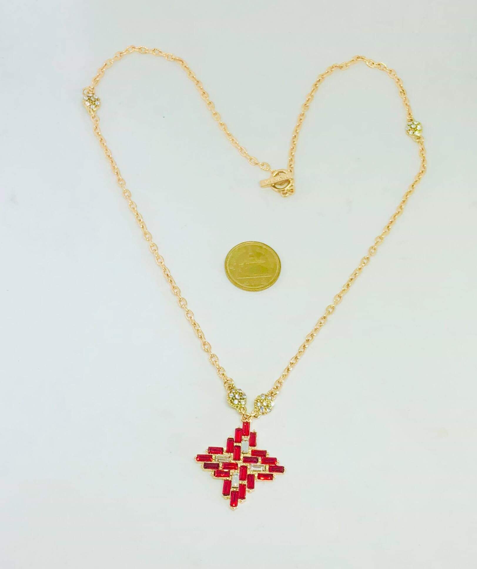 Givenchy Cluster Crystal Necklace