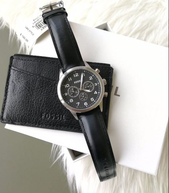 FOSSIL FLYNN PILOT BQ2143SET