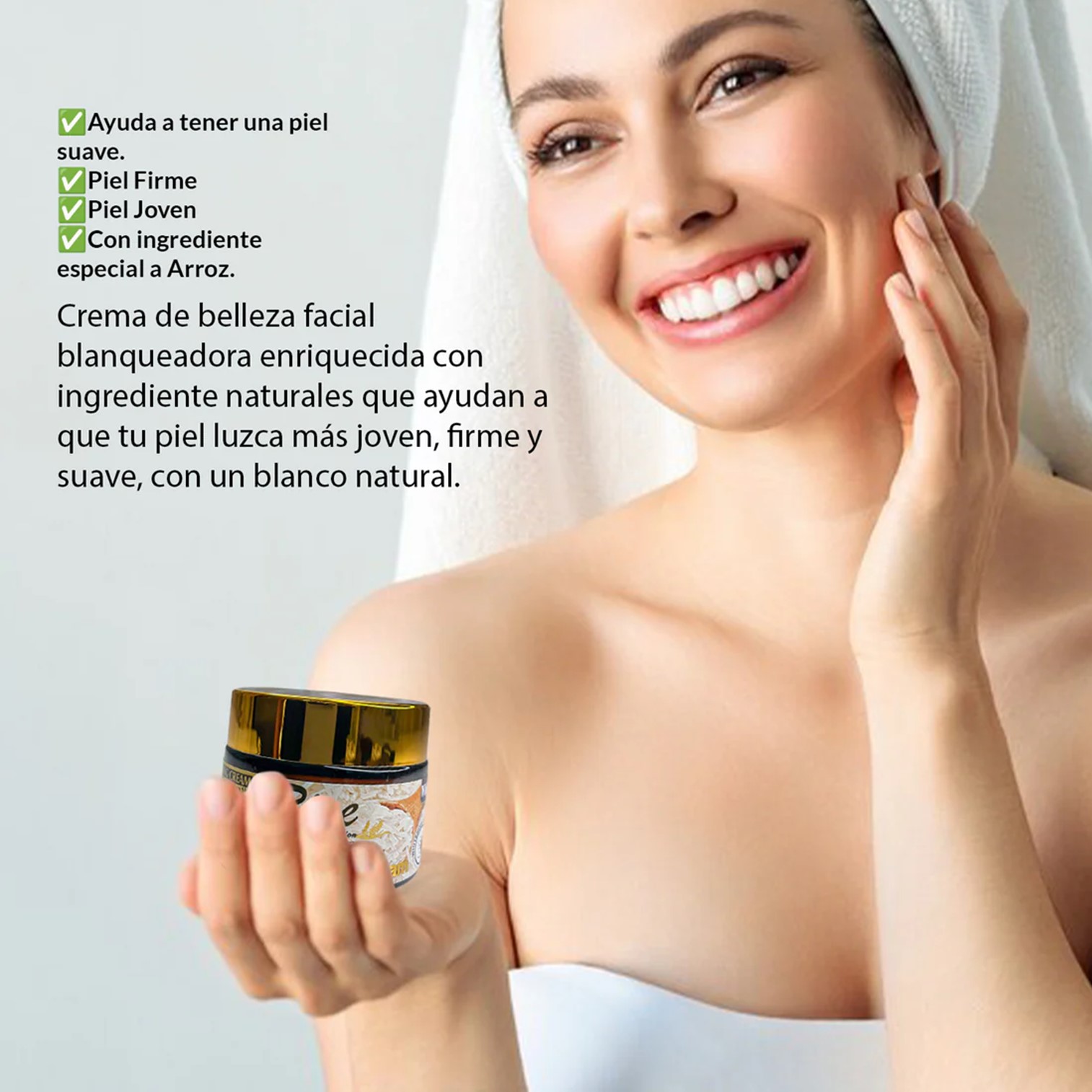 Wokali Organic Rice Anti-Blemish Whitening Cream 50ml ผลิตภัณฑ์ครีมบำรุงผิวหน้าสูตรพิเศษจากสารสกัดธรรมชาติสินค้านำเข้าจากต่างประเทศของแท้พร้อมส่ง