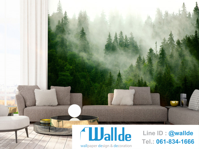 สั่งพิมพ์วอลเปเปอร์ ลายป่าไม้ 0003
