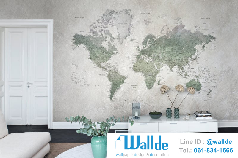 สั่งพิมพ์วอลเปเปอร์ ลายแผนที่ 0005