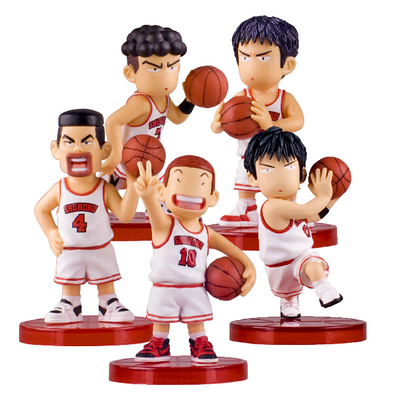 โมเดล Slamdunk โชโฮคุ 5 ตัว(ชุดขาว)