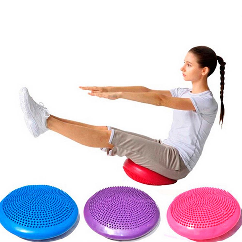 โยคะบอล บอลทรงตัว บอลนวดเท้า โยคะ พีวีซีบอล ขนาด 16-34ซม แถมที่สูบลม Balance Mat Yoga Gym PVC Ball Inflatable Stability Balance Massage Pad