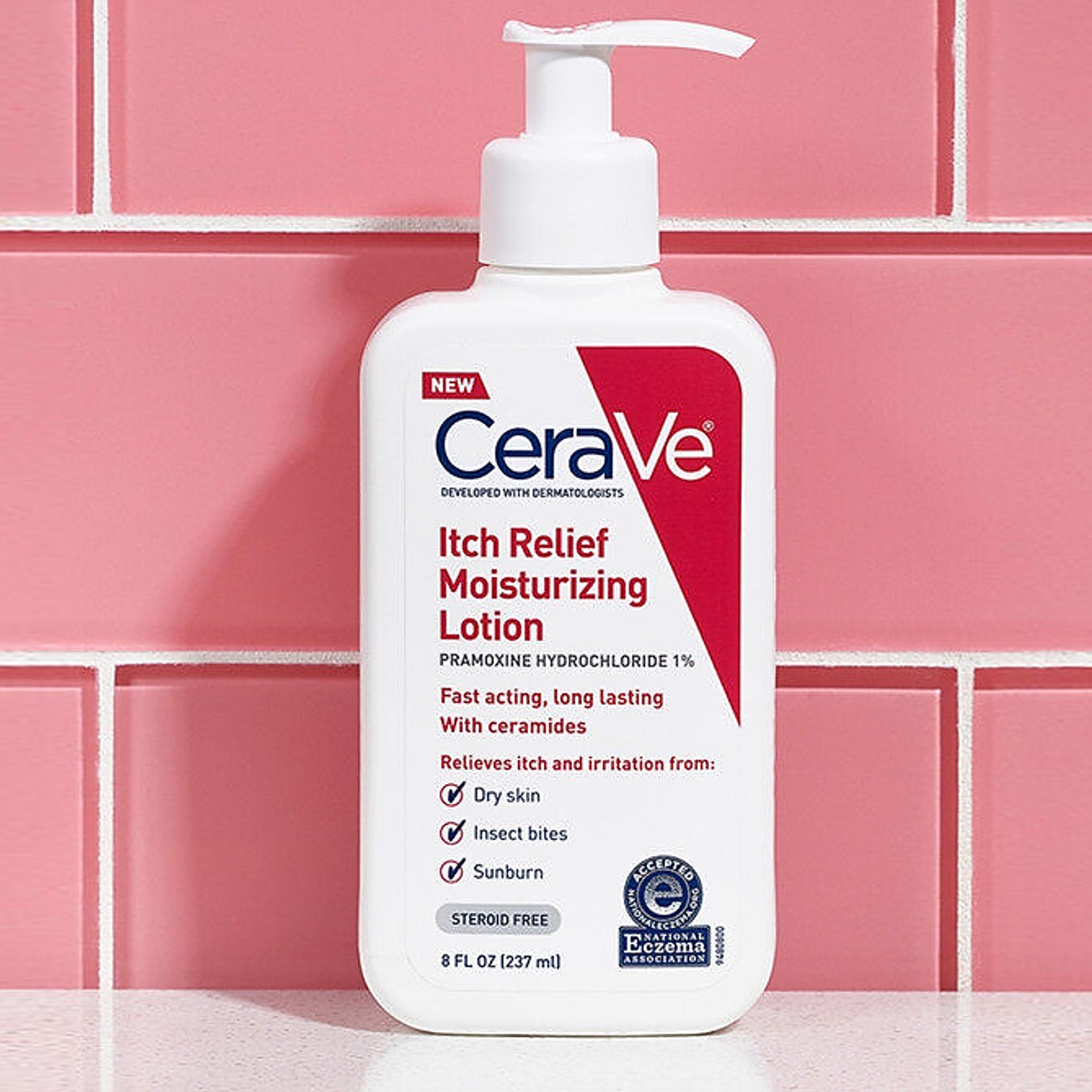 CeraVe Itch Relief Moisturizing Lotion 237ml โลชั่นบำรุงผิวกายสูตรพรีเมี่ยมสำหรับผิวแพ้ง่ายของแท้จากต่างประเทศ
