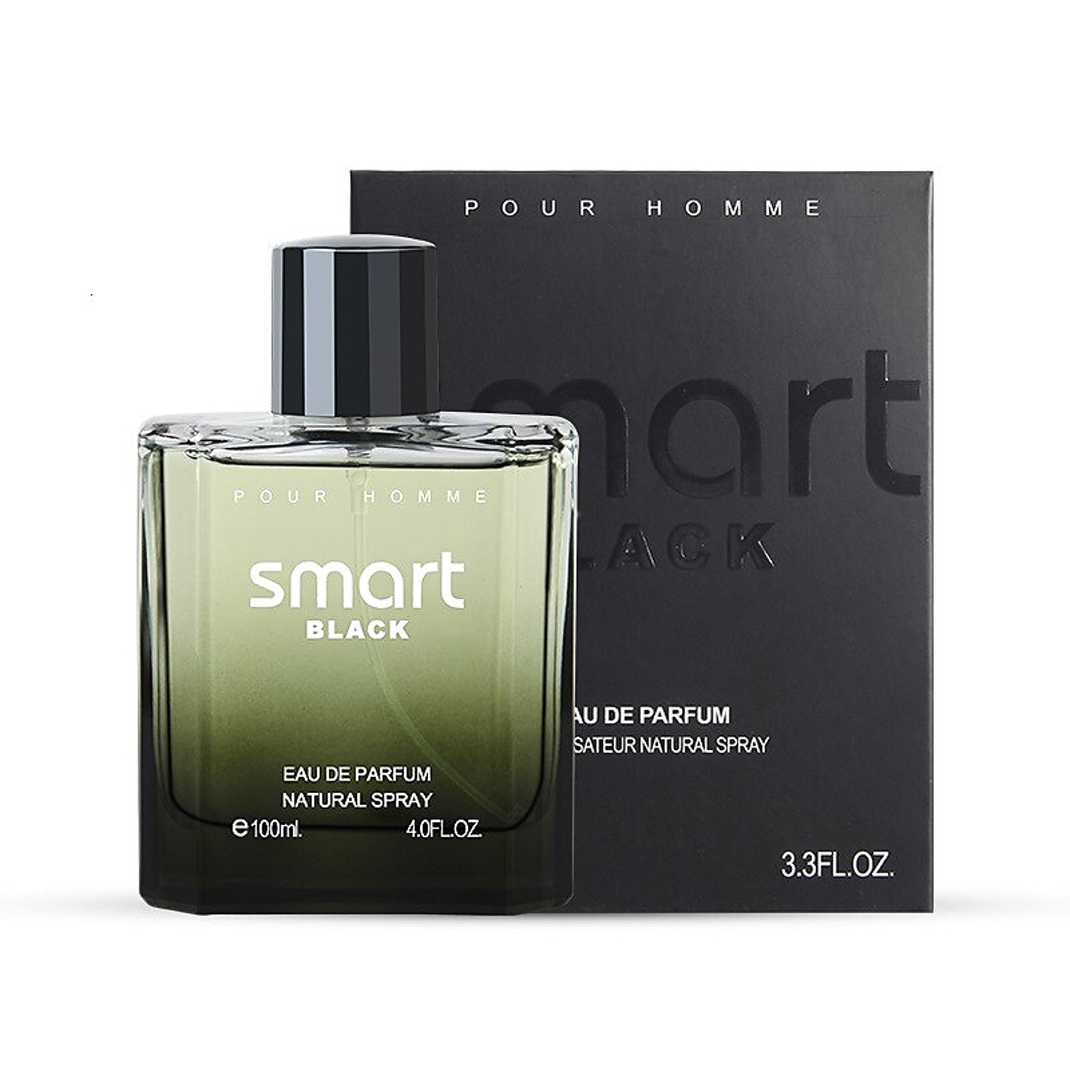 Smart Black Pour Homme Eau De Parfum Vaporisateur Natural Spray 100ml. น้ำหอมผู้ชายกลิ่นไฮโซหรูหราผสานความเซ็กซี่อบอุ่นน่าค้นหาชวนเข้ามาสัมผัสใกล้ๆ