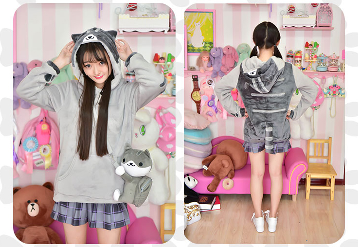 เสื้อกันหนาว ลาย Neko Atsume