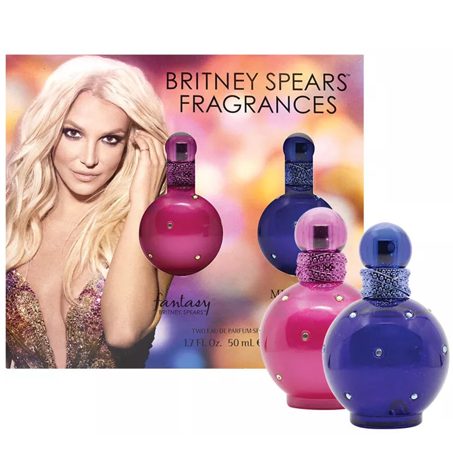 Britney Spears Fantasy & Midnight 2x50ml Gift 2 Piece Set ชุดบ็อกเซ็ตน้ำหอมผู้หญิงกลิ่นหอมหวานเซ็กซี่จากบริทนีย์สเปียร์ลิขสิทธิ์แท้พร้อมส่ง