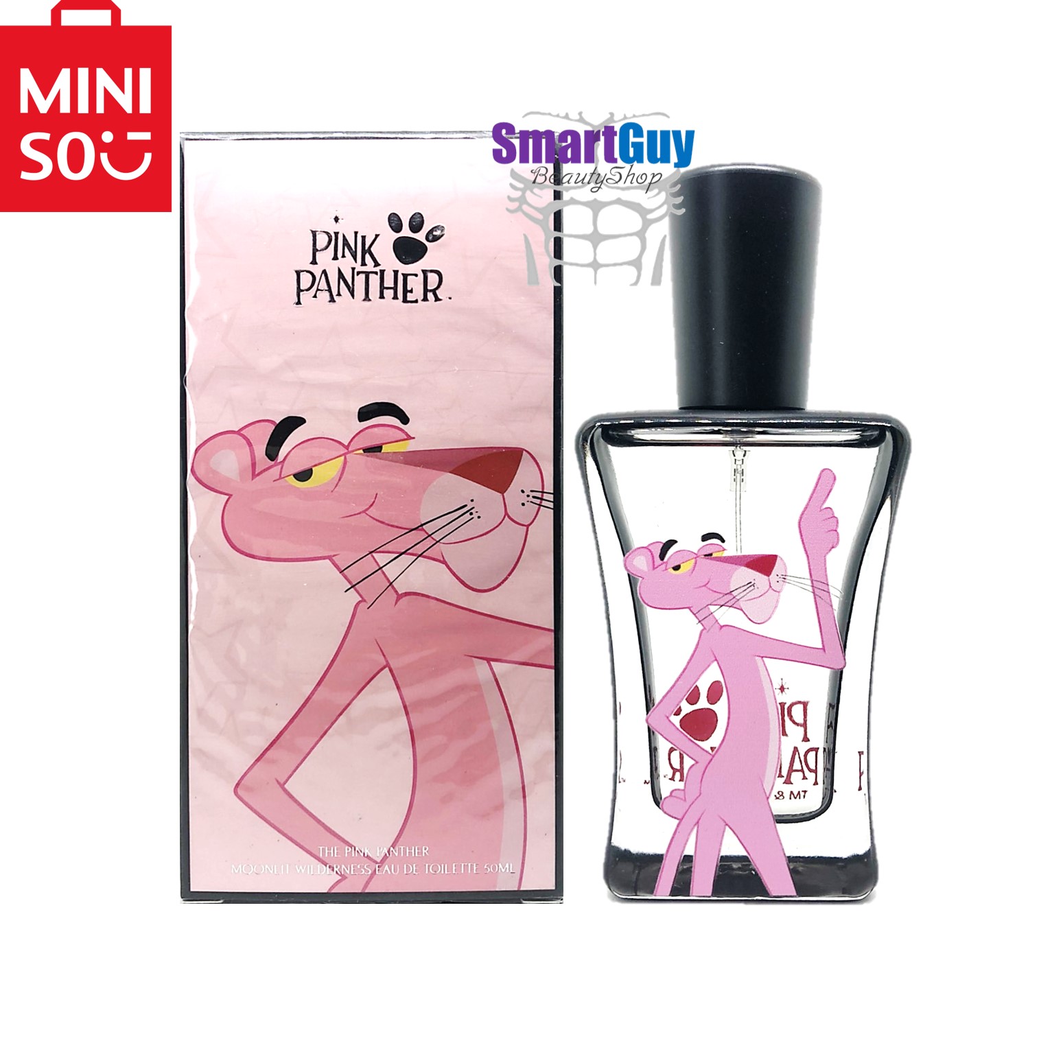 Miniso Pink Panther Moonlit Wilderness Eau De Toilette 50ml. น้ำหอมผู้ชายกลิ่นไฮโซหรูหราบางเบาเย็นสบายผสานความเซ็กซี่นุ่มละมุนน่าค้นหาในแบบหนุ่มออฟฟิศ