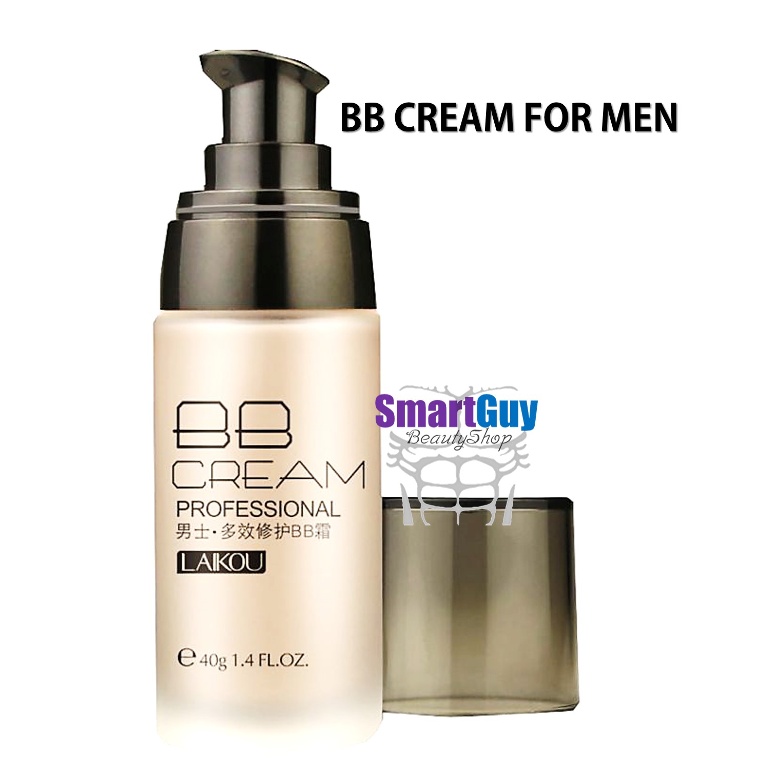 ครีมรองพื้นสำหรับผิวหน้าผู้ชายปรับผิวเรียบเนียนมีออร่ากันแดดพร้อมการบำรุงเนื้อบางเบาเป็นพิเศษ LAIKOU BB Cream Professional For Men 40g.