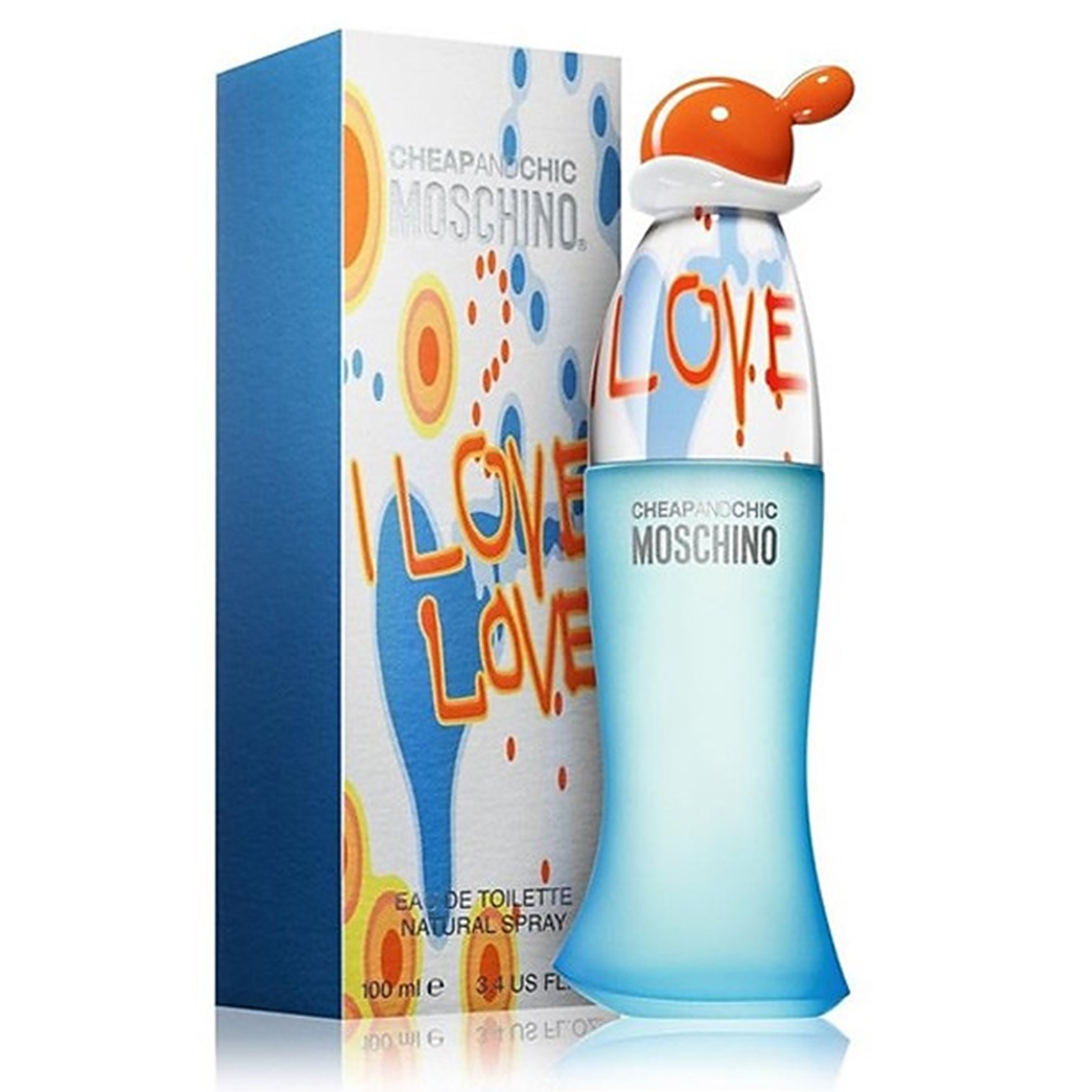 MOSCHINO I LOVE LOVE FOR WOMEN BY MOSCHINO EAU DE TOILETTE 100ml น้ำหอมผู้หญิงกลิ่นหอมหวานหรูหราเซ็กซี่จากมอสชิโน่