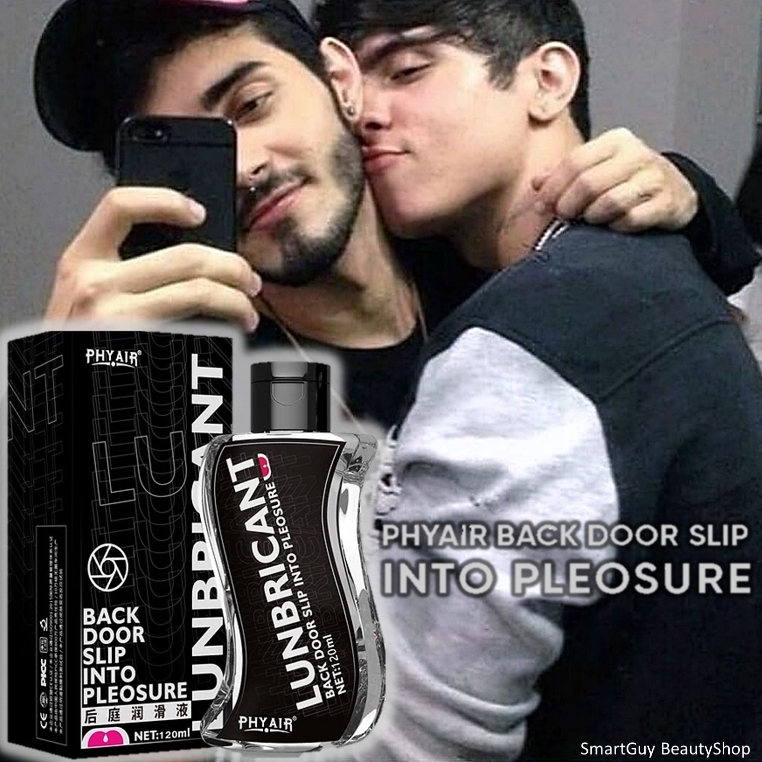 Phyair Back Door Slip Into Pleosure lubricant gel for anal 200ml เจลหล่อลื่นสูตรน้ำบางเบาสำหรับการร่วมรักทางด้านหลังโดยเฉพาะ