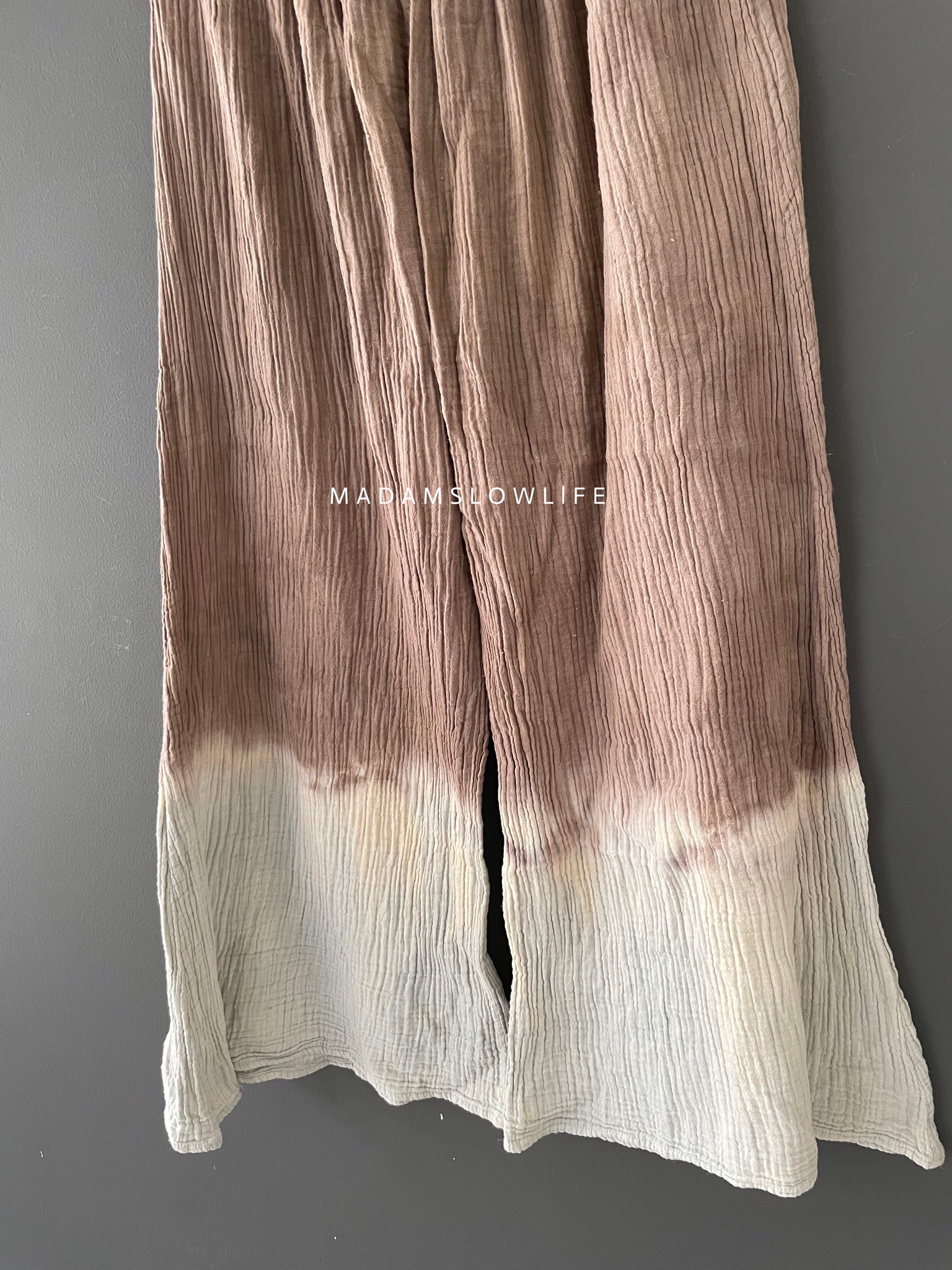 กางเกงขายาว มัดย้อมสีปลอดสารพิษ ฟรีไซต์