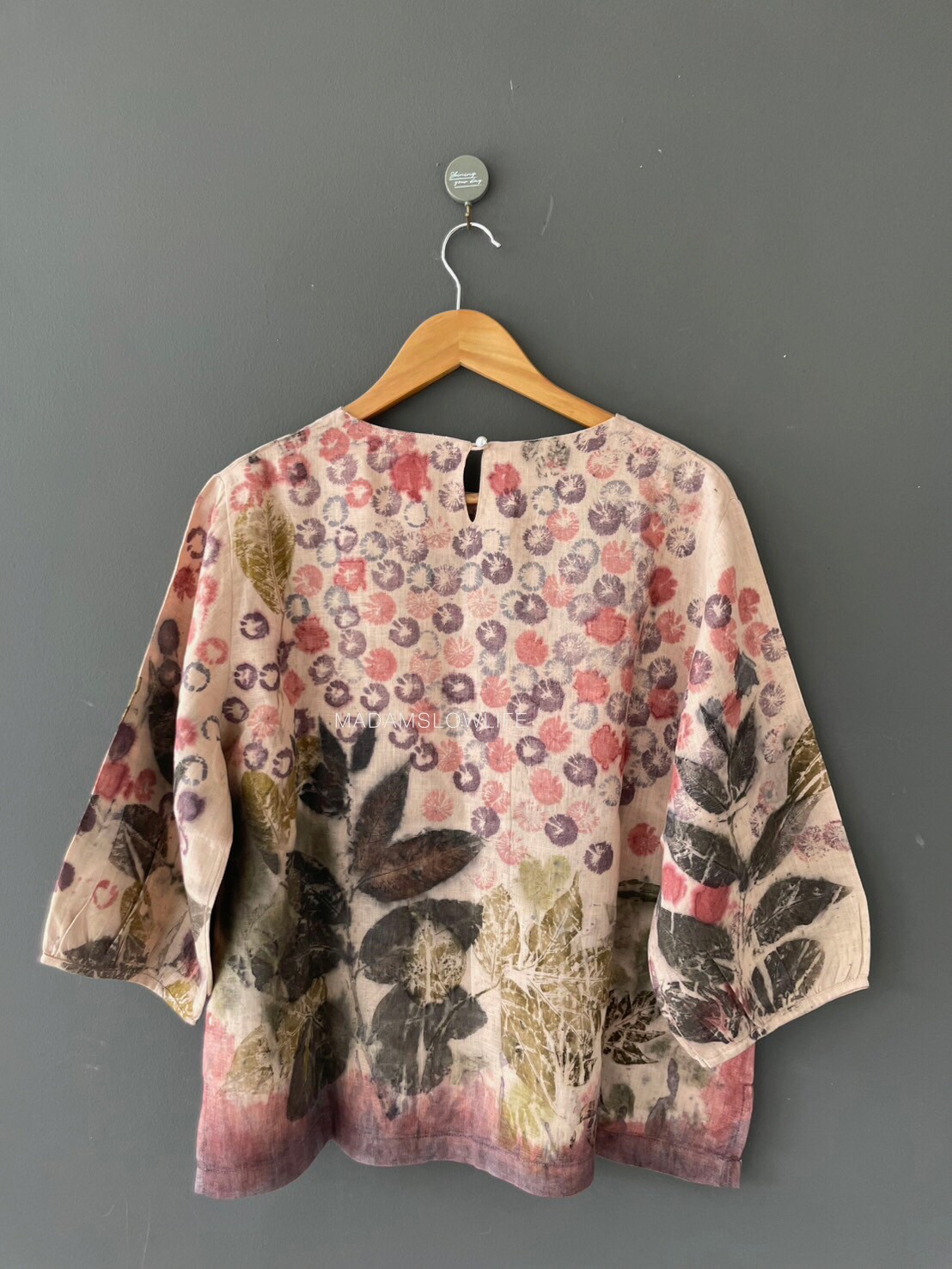 เสื้อลินิน ECO Print Size อก 46 นิ้ว