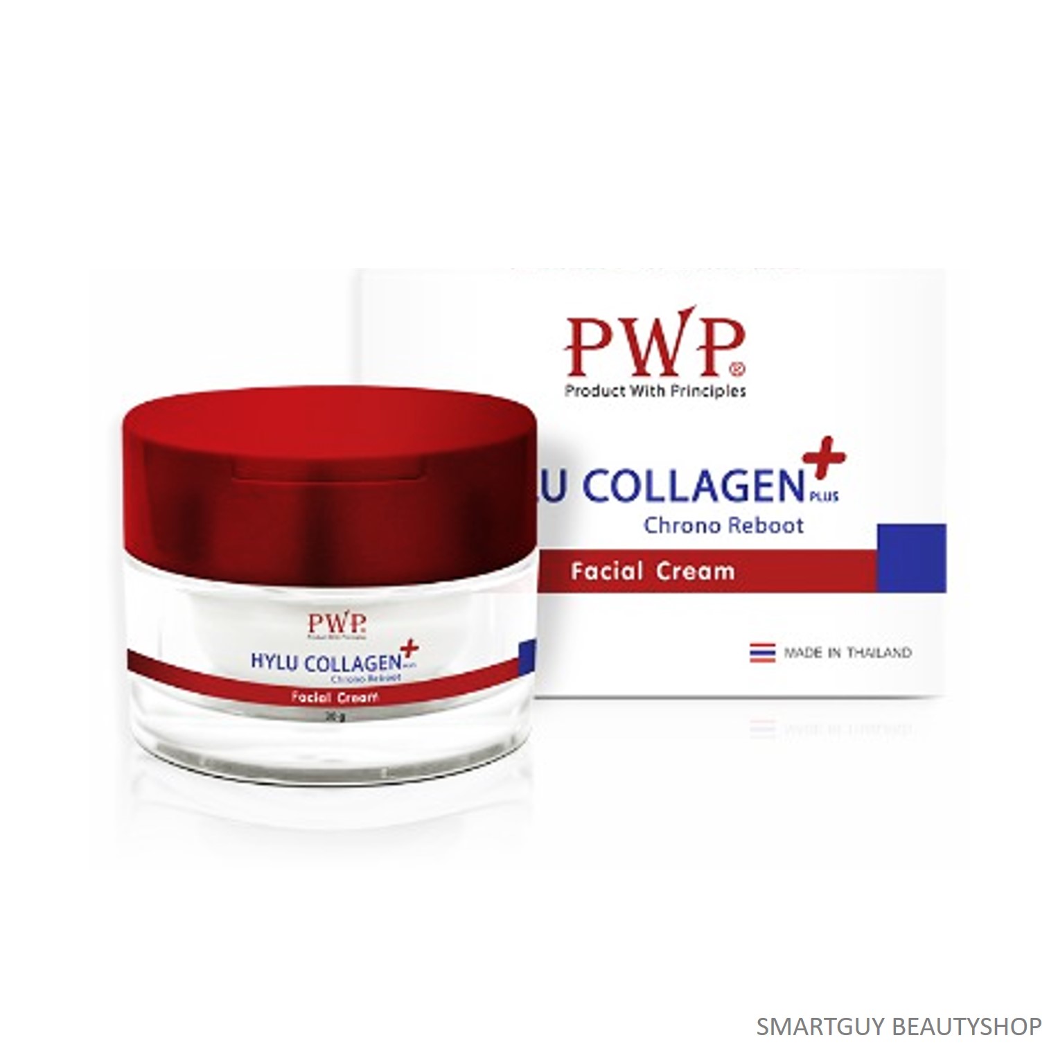 PWP Hylu Collagen Plus Chrono Reboot 30g ผลิตภัณฑ์ครีมดูแลผิวหน้าสูตรพรีเมี่ยมจากคอลลาเจนเข้มข้น