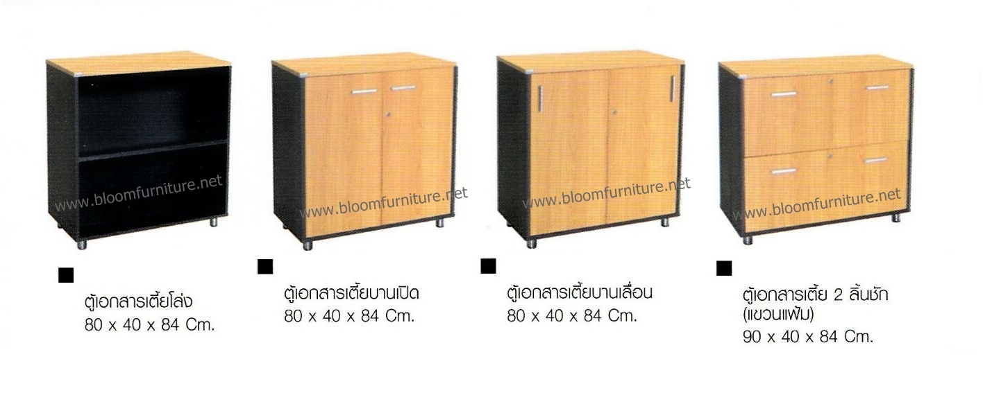 ตู้เก็บเอกสารผิวเมลามีน ขนาด 80*40*84 ซม.