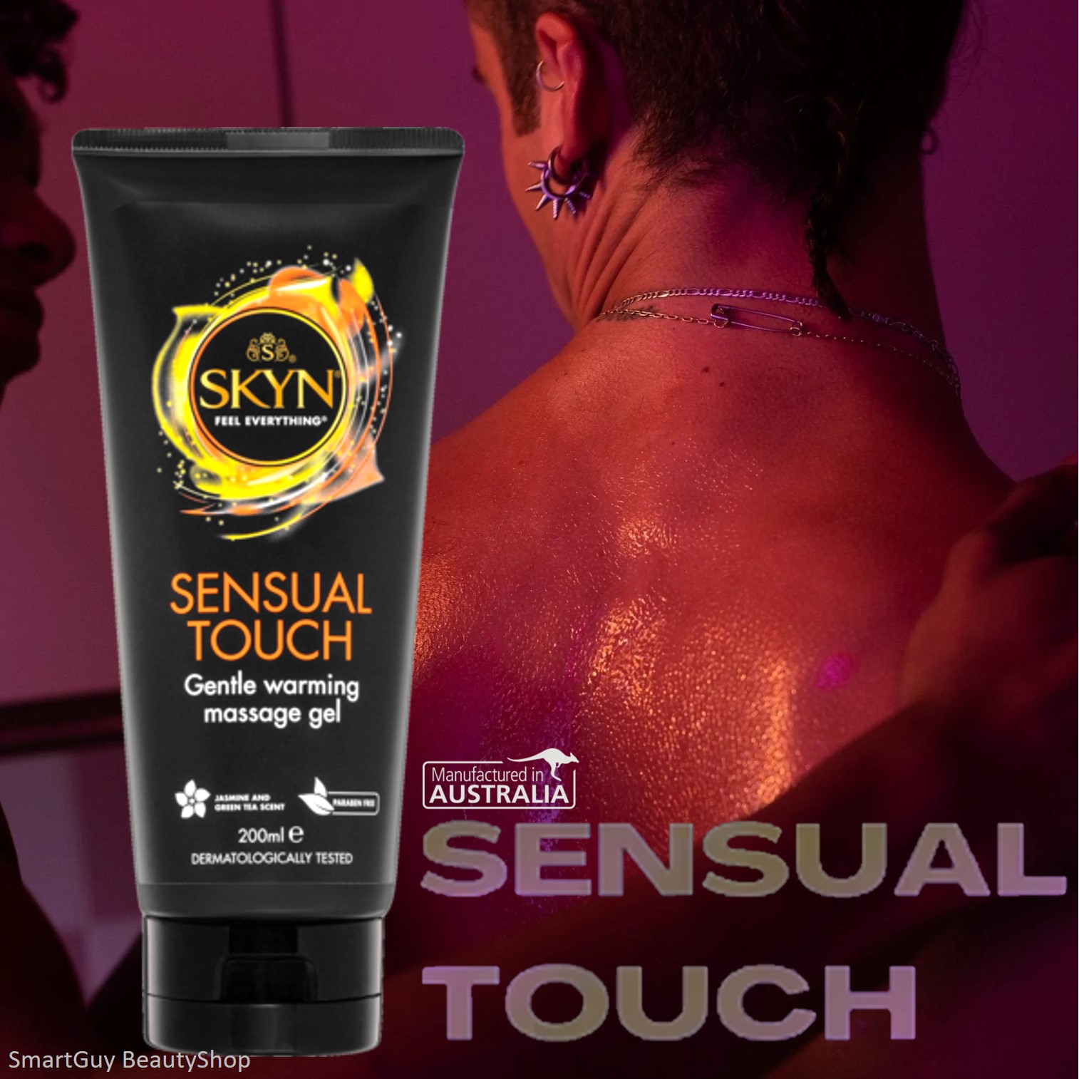 SKYN Sensual Touch Massage Gel 200ml เจลนวดผิวกายกลิ่นหอมพิเศษให้ความรู้สึกผ่อนคลายกระตุ้นอารมณ์สินค้านำเข้าจากออสเตรเลียของแท้พร้อมส่ง
