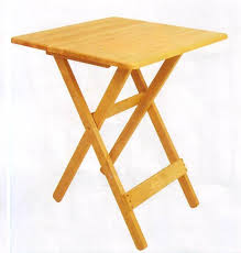 โต๊ะพับไม้ยางพารา ขนาด 60x60x75 ซม.