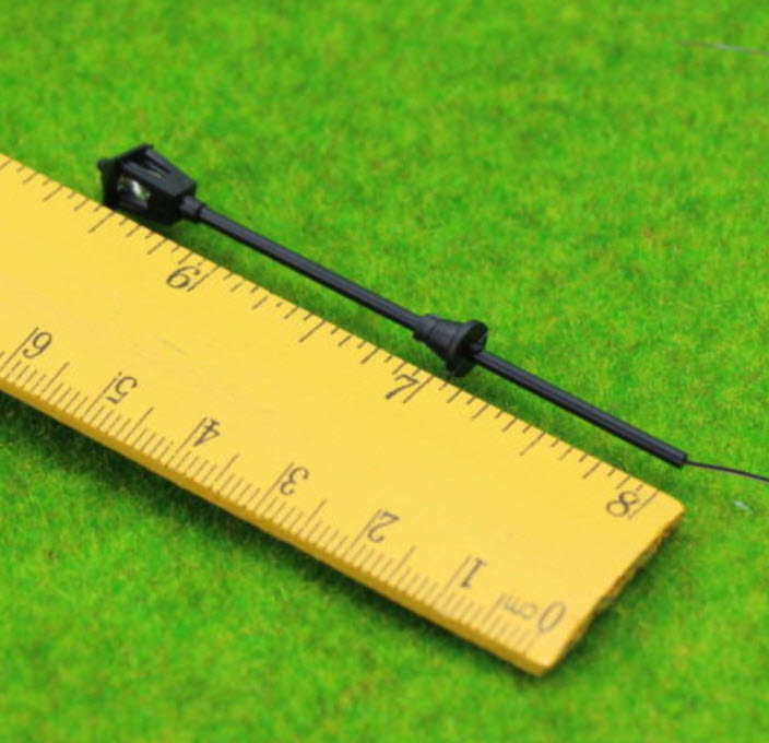 เสาไฟโคมเดี่ยว 3V สูง 5.5 ซ.ม. / 5 ต้น (มี Resistor)