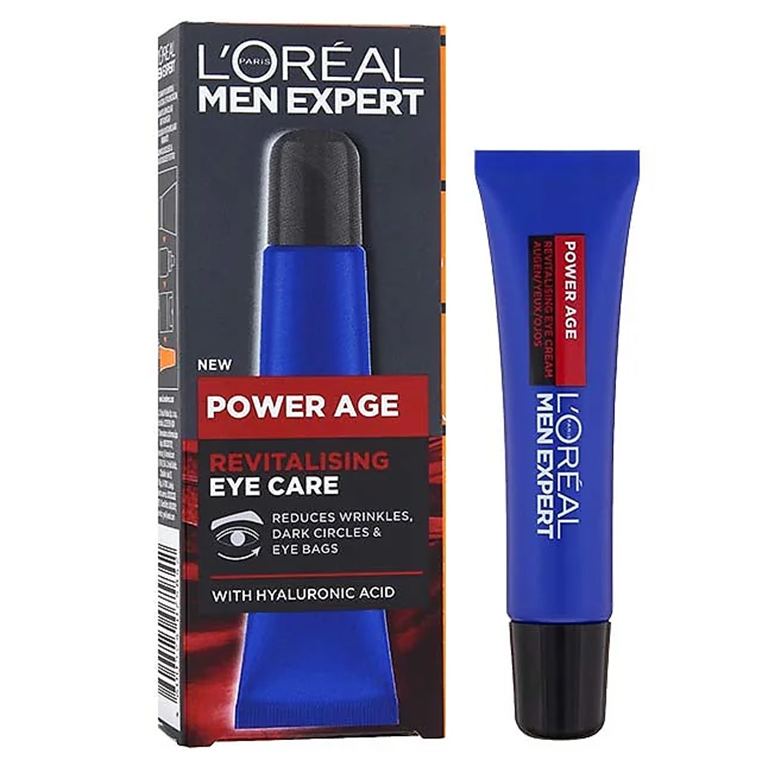 L’Oreal Men Expert Power Age Hydrating Eye Cream 15ml ผลิตภัณฑ์บำรุงผิวรอบดวงตาสำหรับผู้ชายสูตรพิเศษของแท้จากต่างประเทศพร้อมส่ง